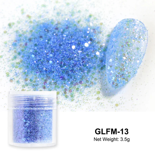 Sugar Nail Art Glitter Powder