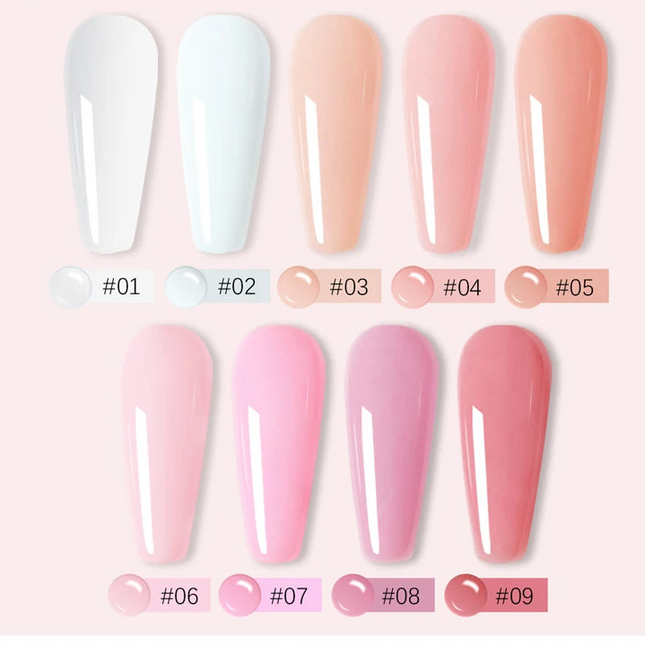 No-Heat Builder Nail Gel HEMA-Free  – 9 Colors