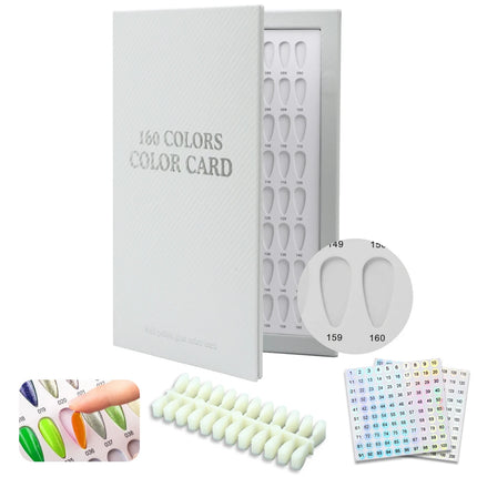 Professional Gel Nail Color Chart Book
