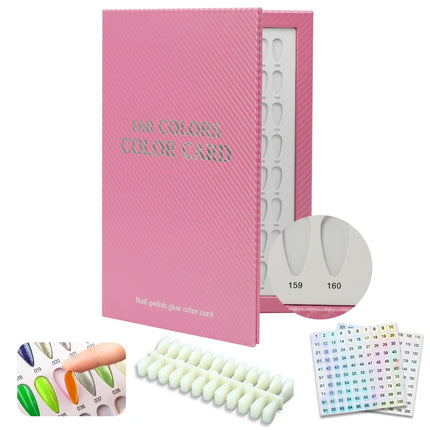 Professional Gel Nail Color Chart Book