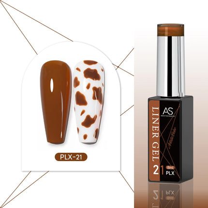 Solid Liner Nail Art Gel – Smooth, High-Pigment Colors