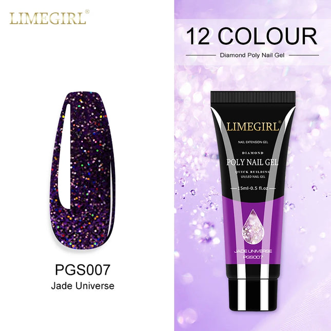 Glitter Poly Nail Extension Gel – 15g