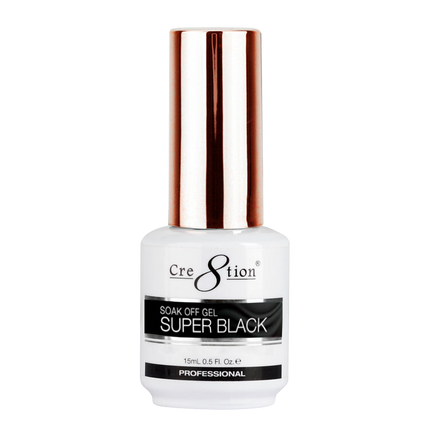 Cre8tion - Gel & Lacquer Super White, Super Black (15ml)
