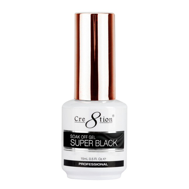 Cre8tion - Gel & Lacquer Super White, Super Black (15ml)