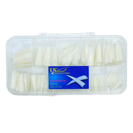 USN - Natural Stiletto Tips (540pcs/ Refill)
