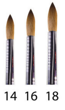 TNM - Beauty Plus Kolinsky 111 A+ Brush Size: 14 - 16 - 18