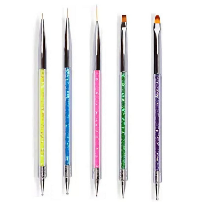 Nail Art Liner Brush Pen Dotting (Set 5pcs)