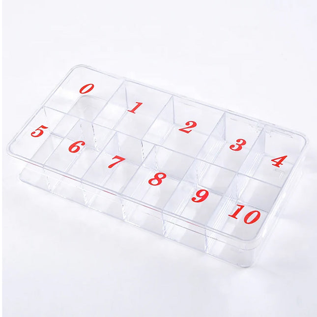 Empty Nail Tips Box 0-10 (Set 2pcs)