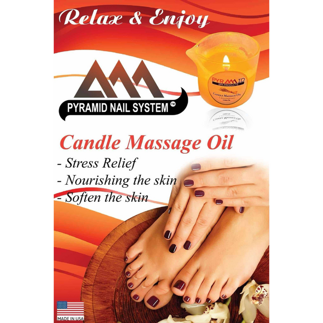 Pyramid - Candle Massage Oil 4oz (Many Scents) - NEW 2025