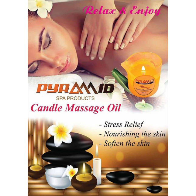 Pyramid - Candle Massage Oil 4oz (Many Scents) - NEW 2025