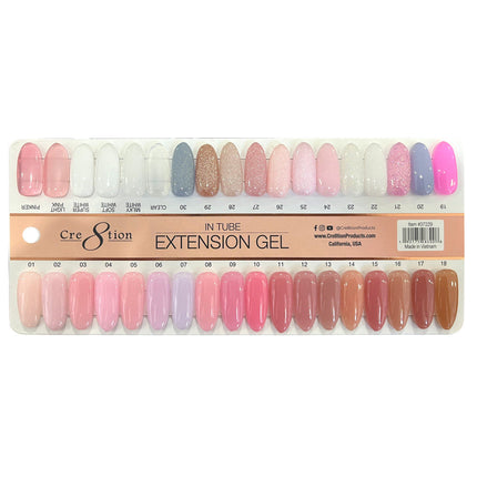 Cre8tion - Tube Polygel Tapgel 60ml (#01 - #36) - NEW