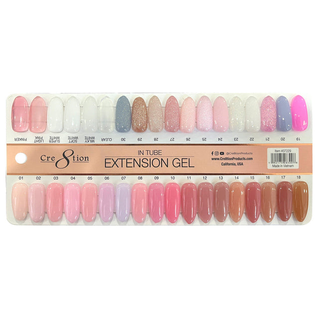 Cre8tion - Tube Polygel Tapgel 60ml (#01 - #36) - NEW
