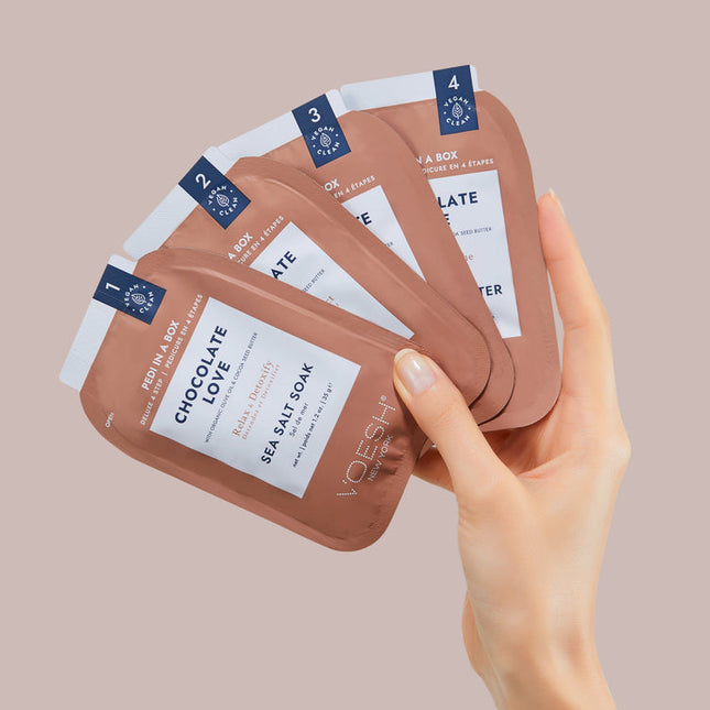 VOESH - Deluxe Pedicure 4in1 Case 50pcs - Chocolate Love