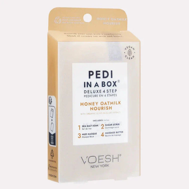 VOESH - Deluxe Pedicure 4in1 Case 50pcs - Honey Oatmilk Nourish