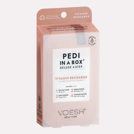 VOESH - Deluxe Pedicure 4in1 Case 50pcs - Vitamin Recharge