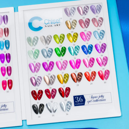 Chisel Aqua Jelly Gel Collection 36 Color -  Free sample + Magnet