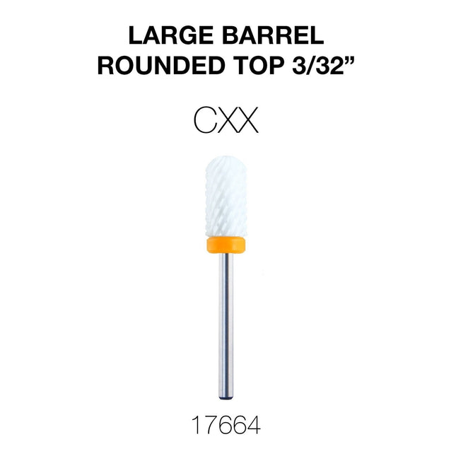 Cre8tion Ceramic Large Barrel - Rounded Top - 3/32