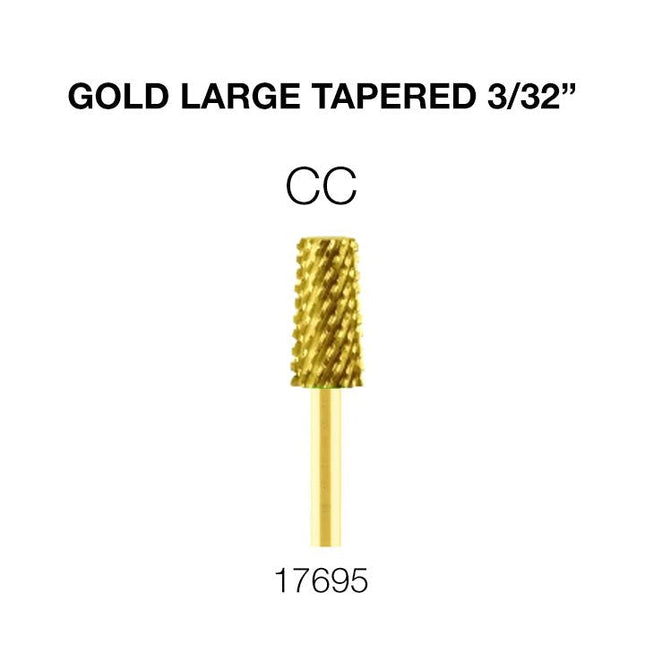 Cre8tion - Gold Carbide - Large Tapered - 3/32