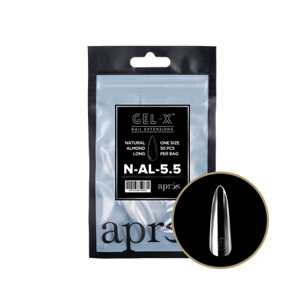 Apres Gel-X Tips 2.0 - NATURAL Almond Refill Bag
