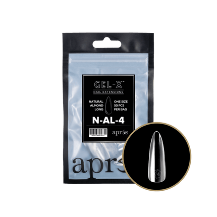Apres Gel-X Tips 2.0 - NATURAL Almond Refill Bag