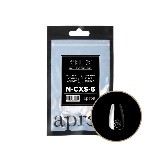 Apres Gel-X Tips 2.0 - NATURAL Coffin Refill Bag