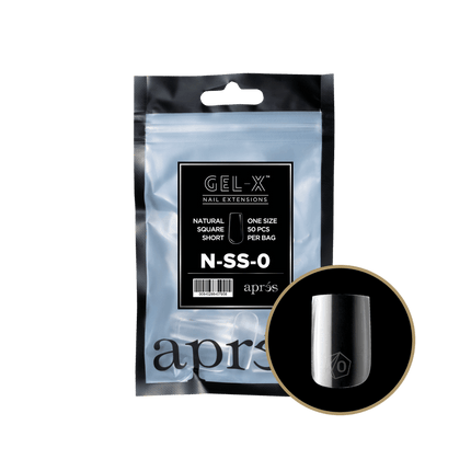 Apres Gel-X Tips 2.0 - NATURAL Square Refill Bag