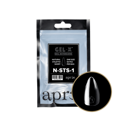 Apres Gel-X Tips 2.0 - NATURAL Stiletto Refill Bag