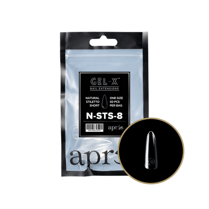 Apres Gel-X Tips 2.0 - NATURAL Stiletto Refill Bag