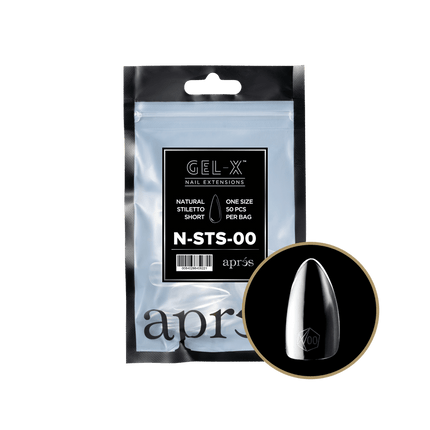 Apres Gel-X Tips 2.0 - NATURAL Stiletto Refill Bag