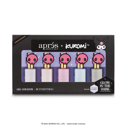 Apres x Kuromi - Caty Eye Gel Couleur 10ml (Set of 5) Buy 1 Get 1 Set Hello Kitty Gel Couleur