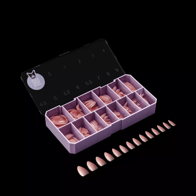 Apres x Kuromi - Neutral French Natural Almond Medium Tip Box