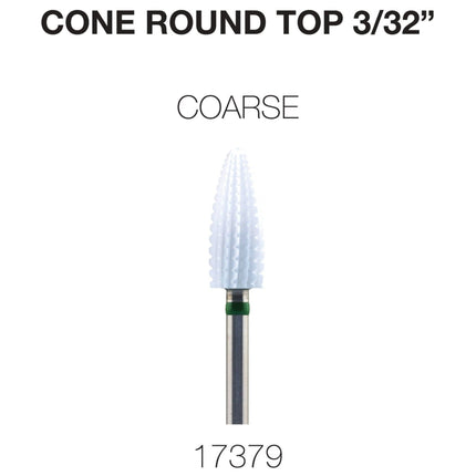 Cre8tion - Ceramic Bits - Cone Round Top - 3/32