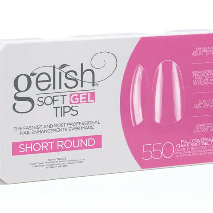Gelish - Gel X Tips: Round Coffin Stiletto (550pcs)