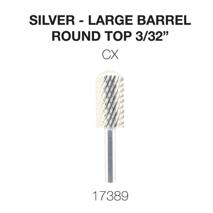 Cre8tion - Silver Carbide - Large Barrel - Round Top 3/32