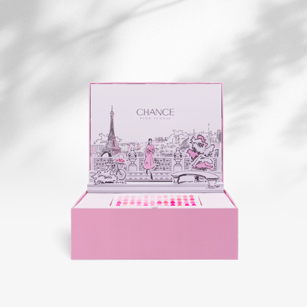 Chance Pink Iconic Collection 0.5oz - 48 Colors w/ 1 Color Booklet, 1 Color Board & 24 Cre8tion Base Coat 0.5oz