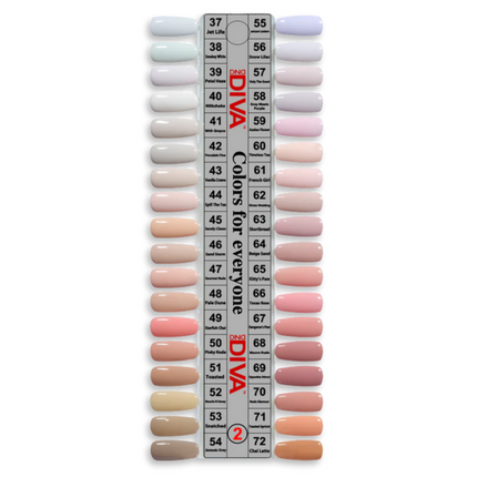 DND - Diva Colors Sample Chart (#01 - #08)