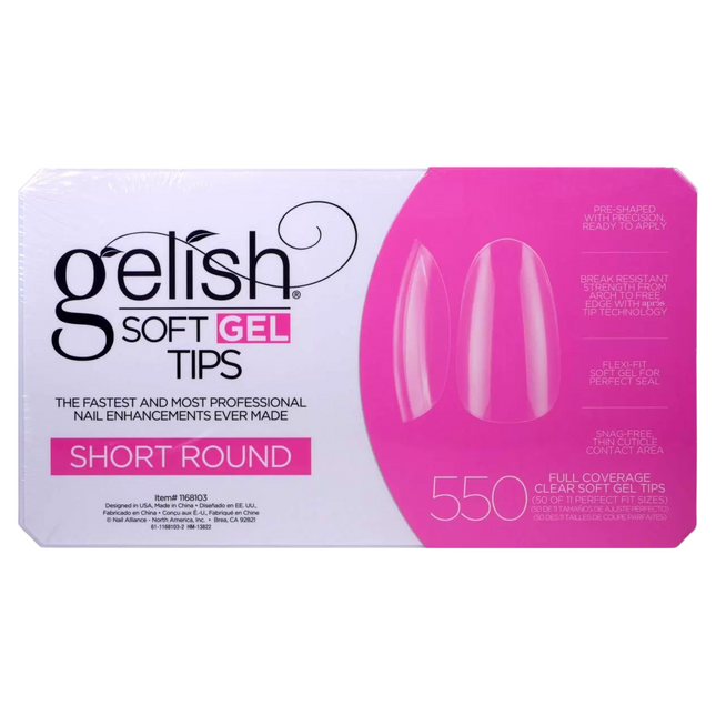 Gelish - Gel X Tips Box: Round (S, M, L, XL)