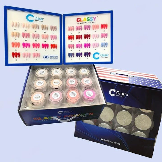 Chisel Glassy Powder Set 36 Colors