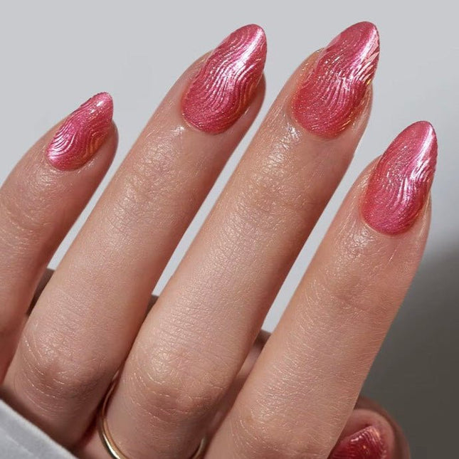 Cre8tion 3D Wavy Line, Chrome, Rhinestone Glue Gel In Jar 0.26oz