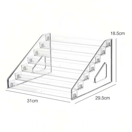 Cre8tion Acrylic Multi-Layer Transparent Display Rack