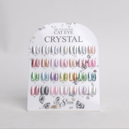 Cre8tion Counter Display Color Chart - Cat Eye Crystal 28 colors (49-54 & 73-94)