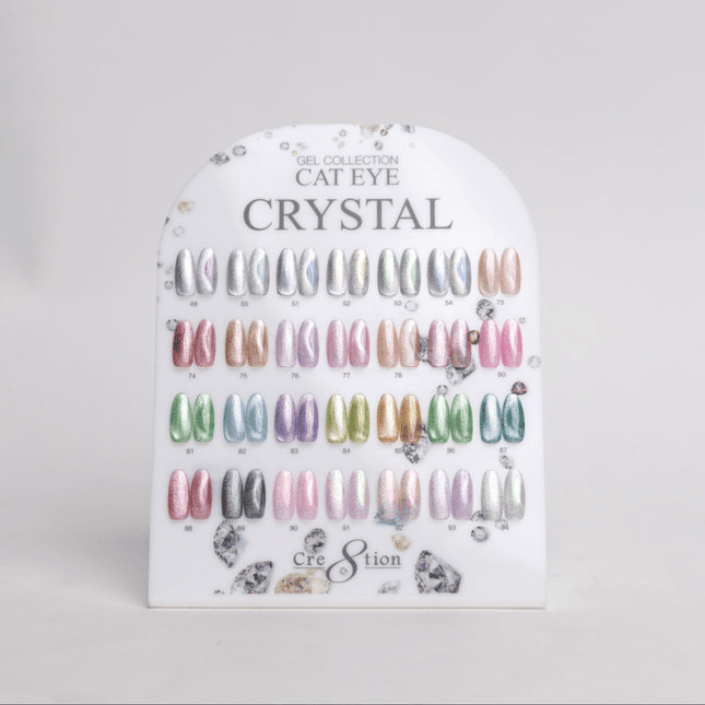 Cre8tion Counter Display Color Chart - Cat Eye Crystal 28 colors (49-54 & 73-94)