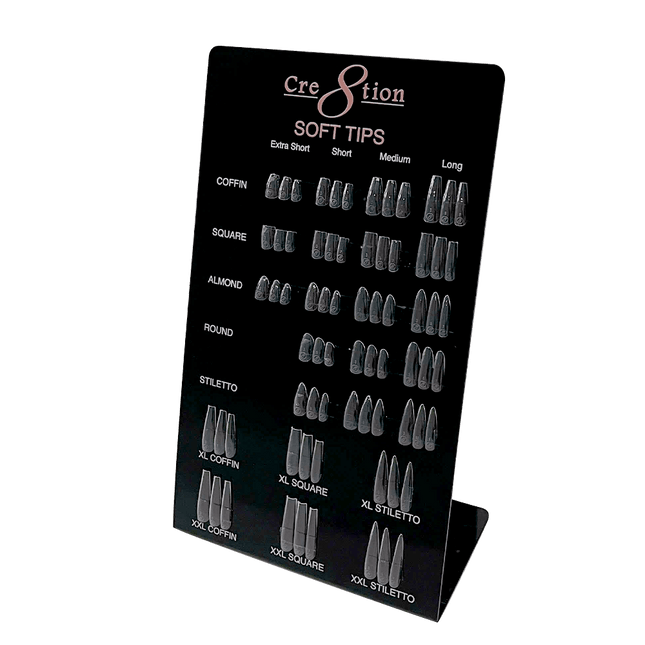 Cre8tion Counter Display Color Chart - Soft Tips