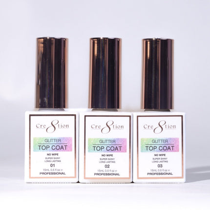 Cre8tion Glitter Top Coat 0.5oz 01
