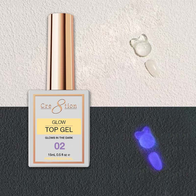 Cre8tion Glow in the Dark Top Coat 0.5oz 02