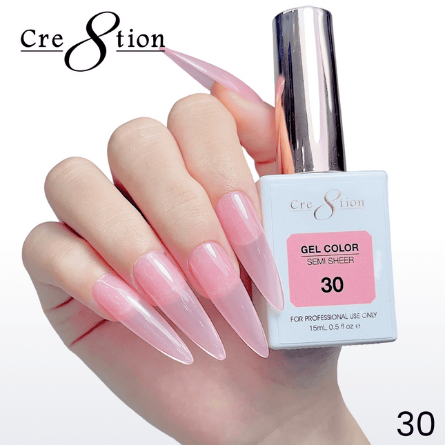 Cre8tion Hema Free Semi-Sheer Collection 0.5oz -  Coral Color