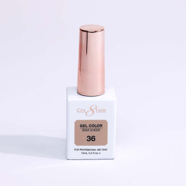 Cre8tion Hema Free Semi-Sheer Collection 0.5oz -  Coral Color