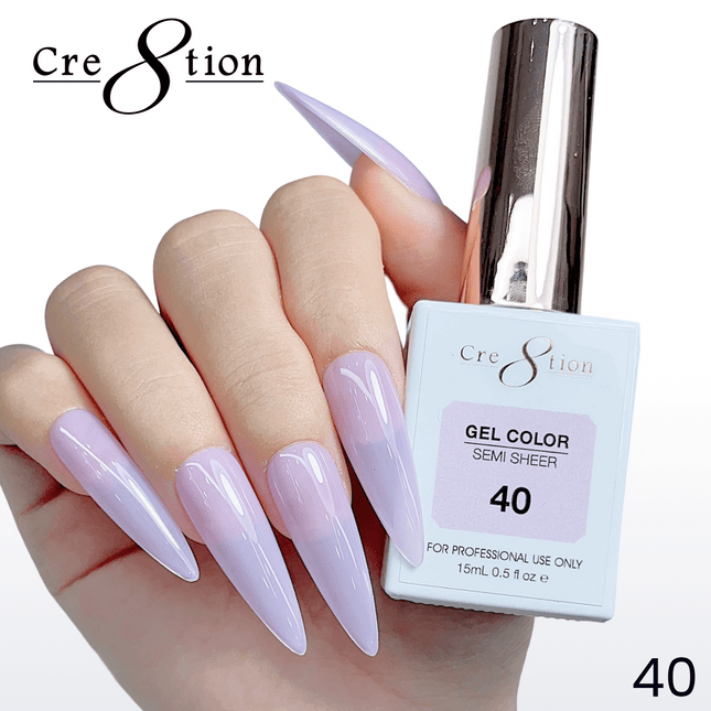 Cre8tion Hema Free Semi-Sheer Collection 0.5oz - Mauve Color