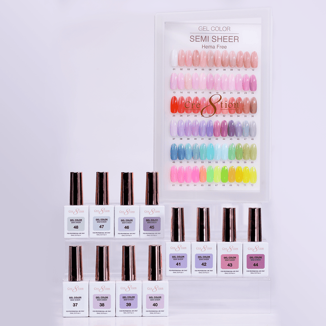 Cre8tion Hema Free Semi-Sheer Collection 0.5oz - Mauve Color