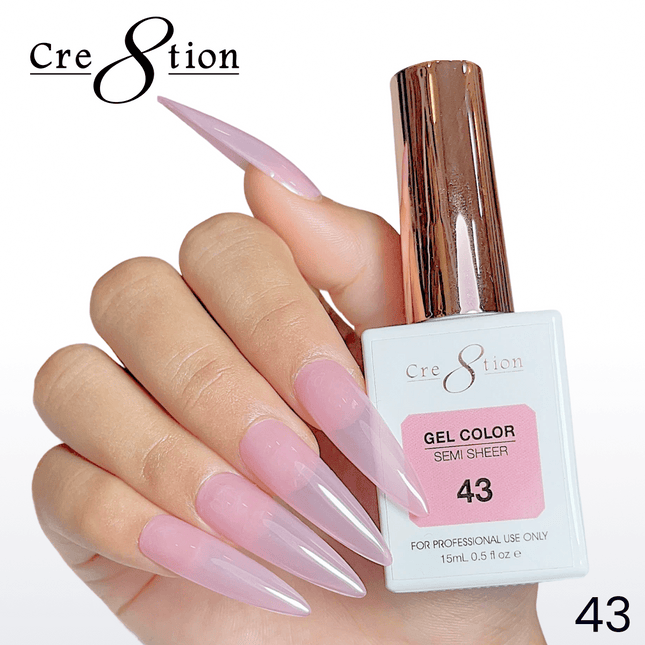 Cre8tion Hema Free Semi-Sheer Collection 0.5oz - Mauve Color